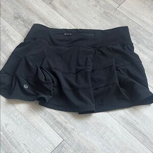lululemon athletica Black Athletic Skirt with Built-In Shorts